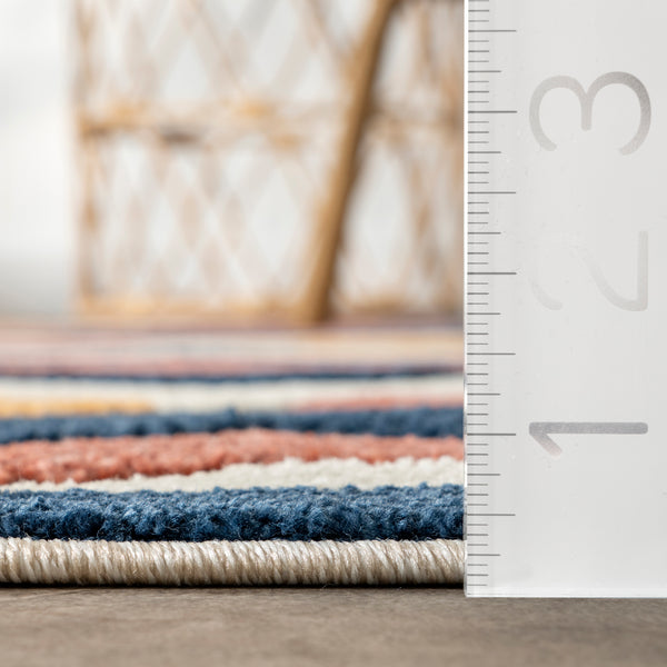 Nuloom Salena Transitional Diamond Indoor/Outdoor Area Rug Blue