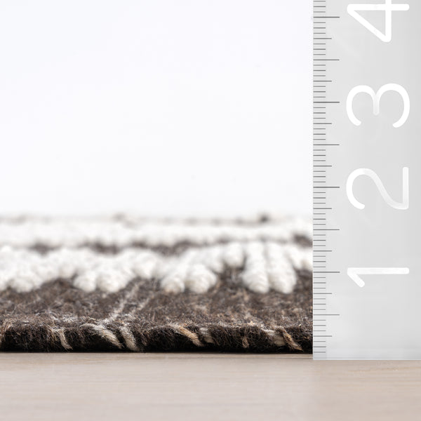 Nuloom Sante Fe Southwestern Wool Blend Area Rug Black