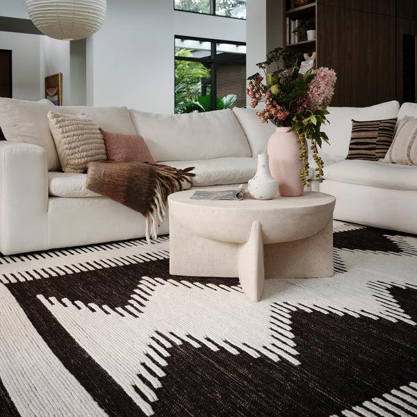 Nuloom Sante Fe Southwestern Wool Blend Area Rug Black