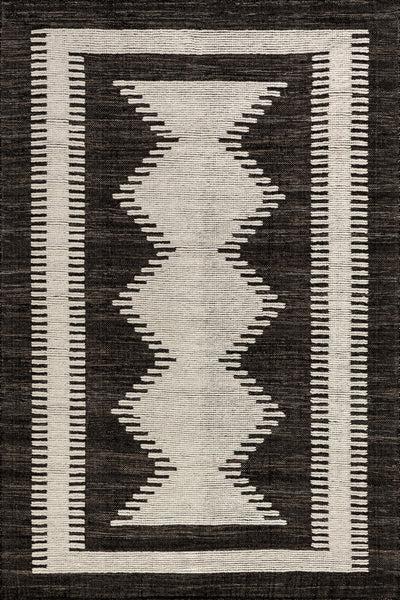nuloom Sante Fe Southwestern Wool Blend Area Rug Black