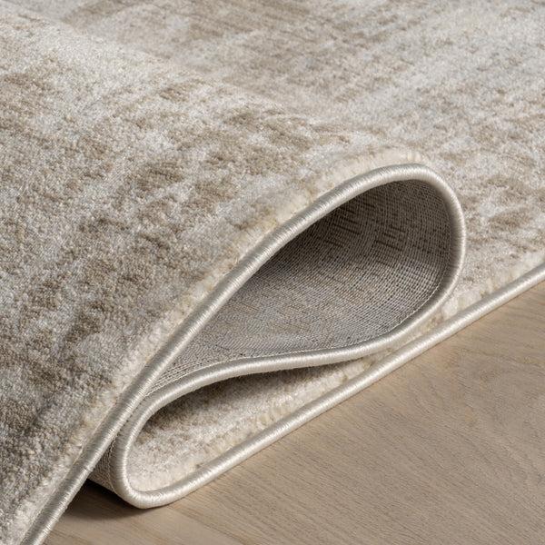 Nuloom Saturdays Geometric Fringed Area Rug Light Beige