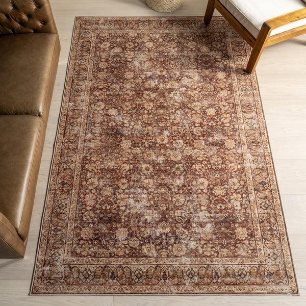 Nuloom Seema Smart Plus With SplashGuard Area Rug Brick