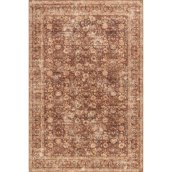 nuloom Seema Smart Plus with SplashGuard Area Rug Brick