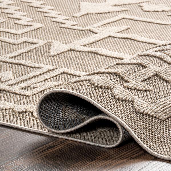 Nuloom Sequoia Tribal Textured Indoor/Outdoor Area Rug Beige