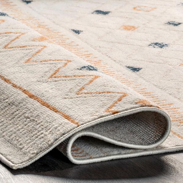 Nuloom Sevanna Distressed Tribal Trellis Area Rug Beige
