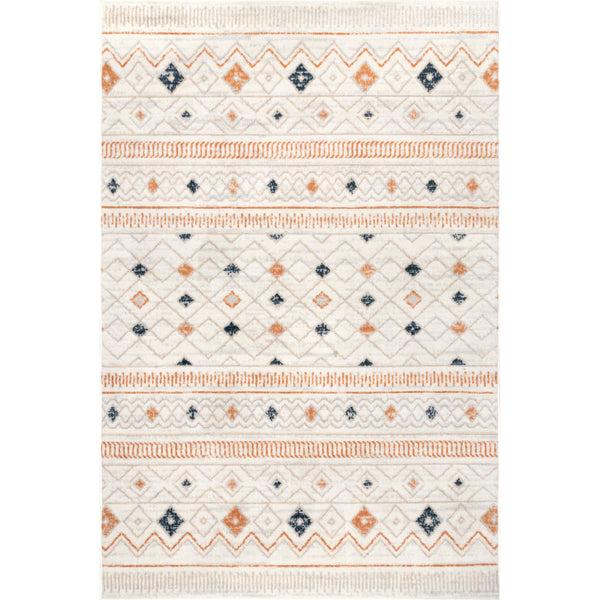nuloom Sevanna Distressed Tribal Trellis Area Rug Beige