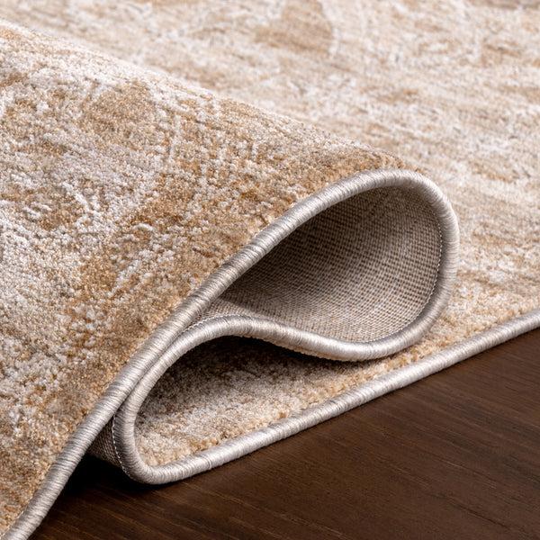 Nuloom Sevilla Medallion Fringe Area Rug Light Brown