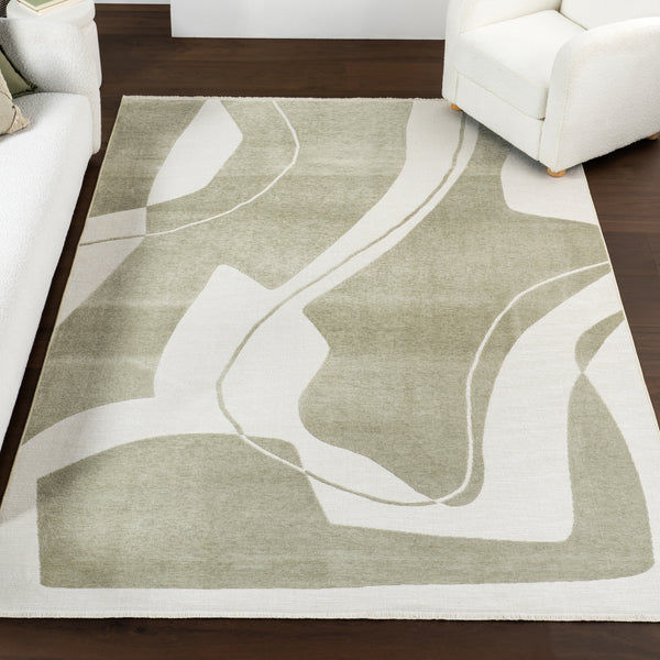 Nuloom Sevyn SuperiorWash Abstract Reversible Area Rug Green