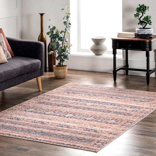 Nuloom Shandi Distressed Moroccan Machine Washable Area Rug Gray