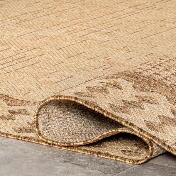 Nuloom Shawn Bold Diamond Indoor/Outdoor Area Rug Beige