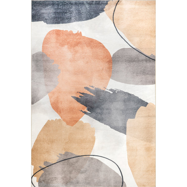 nuloom Sheree Abstract Watercolor Machine Washable Area Rug Multicolor