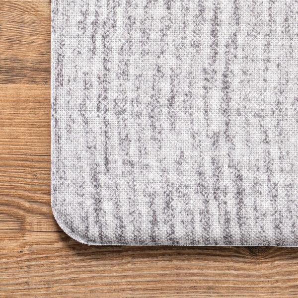 Nuloom Sherill Ripple Anti Fatigue Kitchen Or Laundry Room Comfort Mat Light Gray