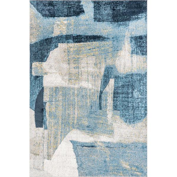 nuloom Sherri Abstract Machine Washable Area Rug Blue