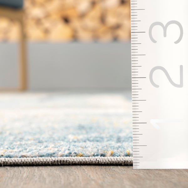 Nuloom Sherri Abstract Machine Washable Area Rug Blue