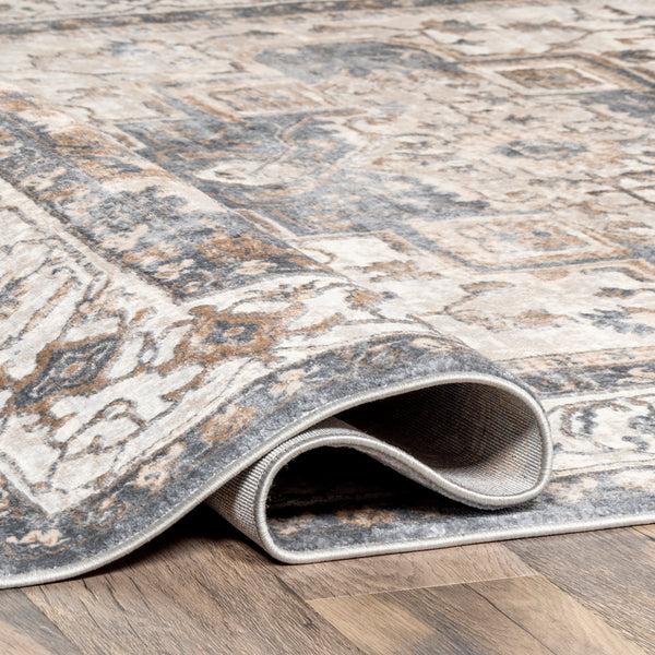 Nuloom Sian Persian Vintage Medallion Area Rug Beige