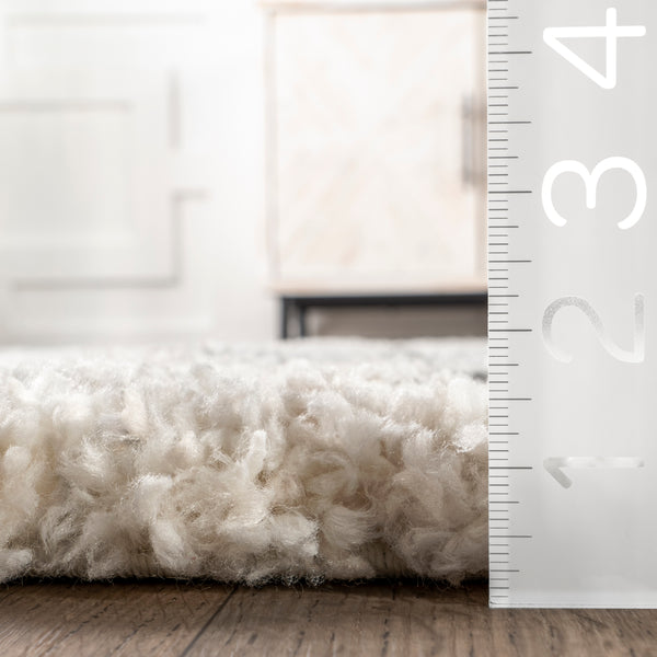 Nuloom Sidonie Abstract Clouds Shag Area Rug Light Gray