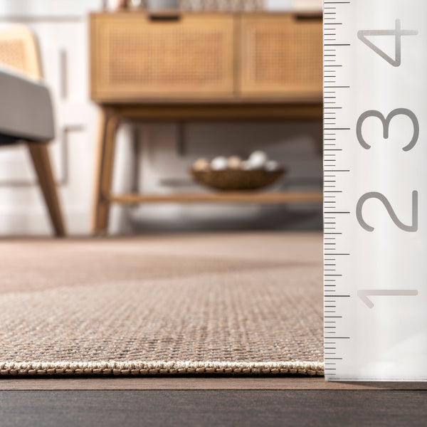Nuloom Simple Diamond Easy-Jute Machine Washable Area Rug Natural