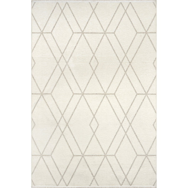 nuloom Sinclair Lattice Reversible Machine Washable Area Rug Beige
