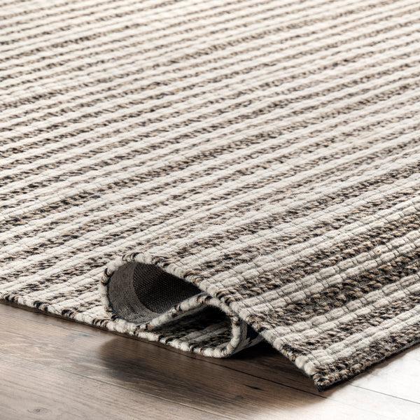 Nuloom Sirena Classic Stripe Wool-Blend Area Rug Ivory