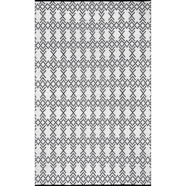 nuloom Skye Geometric Cotton Flatweave Area Rug Ivory
