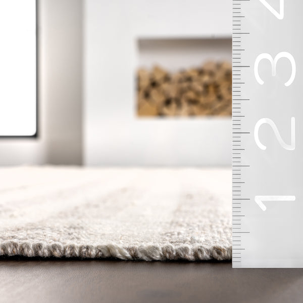 Nuloom Skylah Striped Indoor/Outdoor Area Rug Beige
