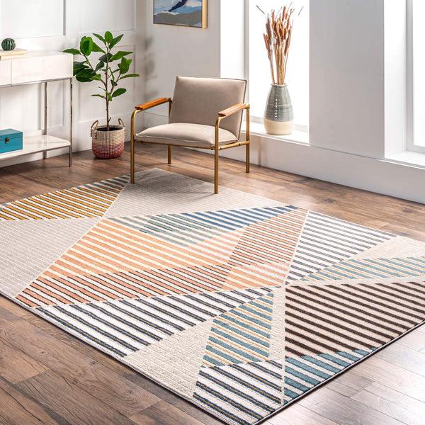 Nuloom Skyler Contemporary Geometric Diamond Area Rug Beige