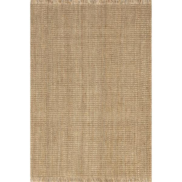 nuloom Solveig Farmhouse Jute and Seagrass Tasseled Area Rug Natural