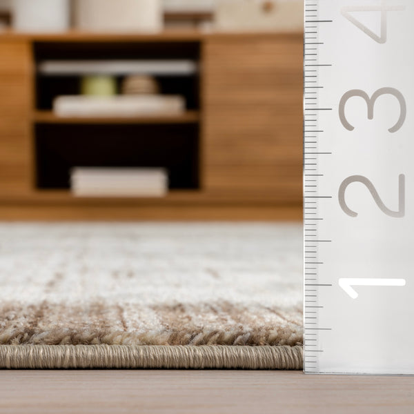 Nuloom Sonali Casual Bordered Fringe Area Rug Beige
