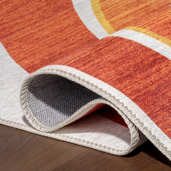 Nuloom SplashGuard Machine Washable Area Rug White Multicolor