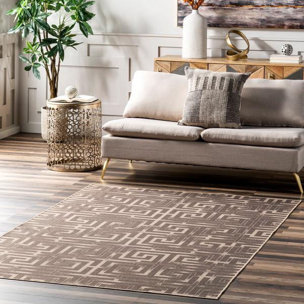 Nuloom Sufia Geometric Easy-Jute Machine Washable Area Rug Natural