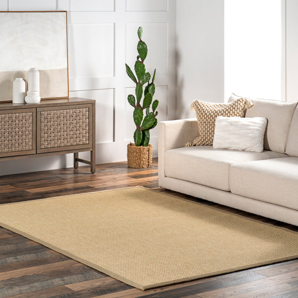 Nuloom Suki Casual Faux Seagrass Indoor/Outdoor Area Rug Black