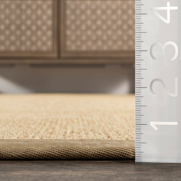 Nuloom Suki Casual Faux Seagrass Indoor/Outdoor Area Rug Black