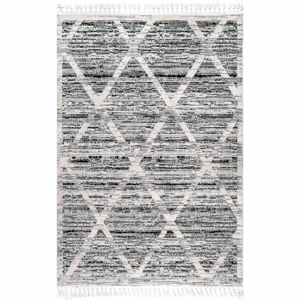 nuloom Suri Soft Diamond Trellis Textured Area Rug Grey