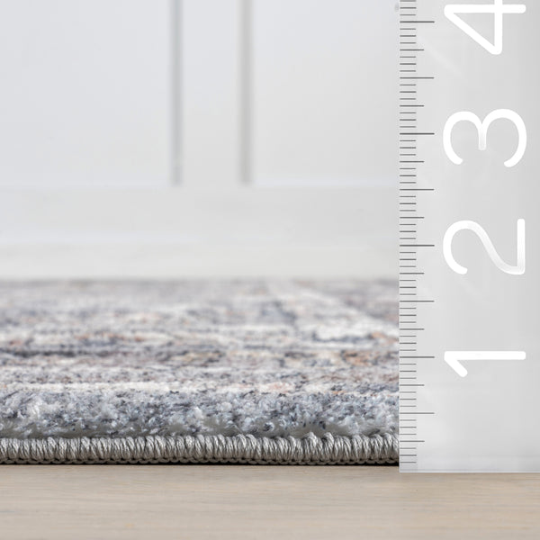 Nuloom Tahlea Medallion Machine Washable Area Rug Brown
