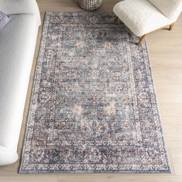 Nuloom Tahlea Medallion Machine Washable Area Rug Brown