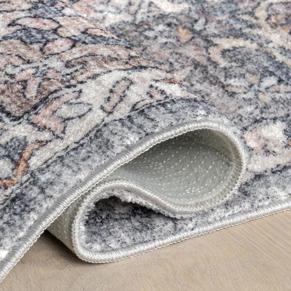 Nuloom Tahlea Medallion Machine Washable Area Rug Brown
