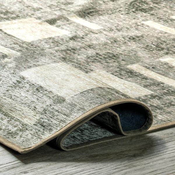 Nuloom Taja Transitional Geometric Machine Washable Area Rug Gray