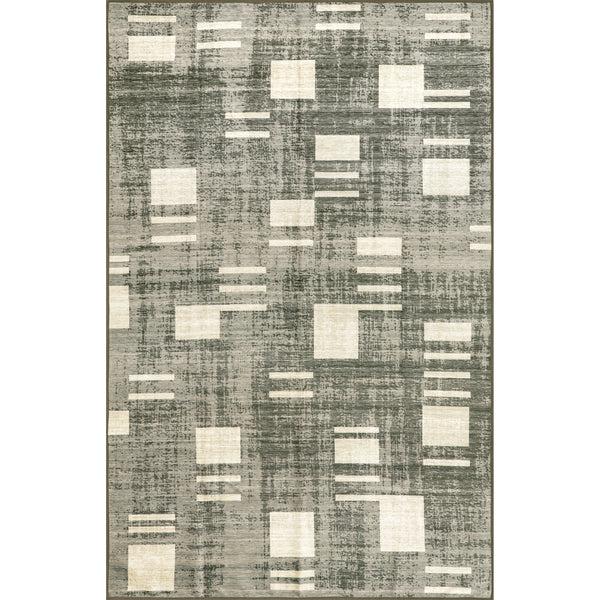 nuloom Taja Transitional Geometric Machine Washable Area Rug Gray
