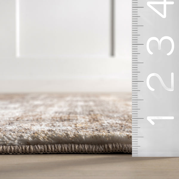 Nuloom Talita Medallion Machine Washable Area Rug Grey