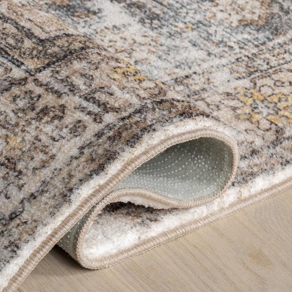Nuloom Talita Medallion Machine Washable Area Rug Grey