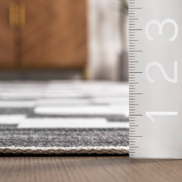 Nuloom Tamera Modern Diamonds Machine Washable Area Rug Grey