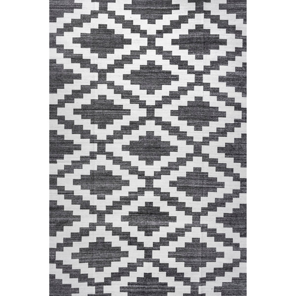 nuloom Tamera Modern Diamonds Machine Washable Area Rug Grey