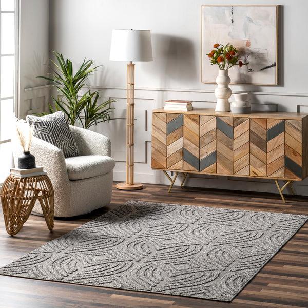 Nuloom Taryn Moroccan Diamond Indoor/Outdoor Area Rug Gray