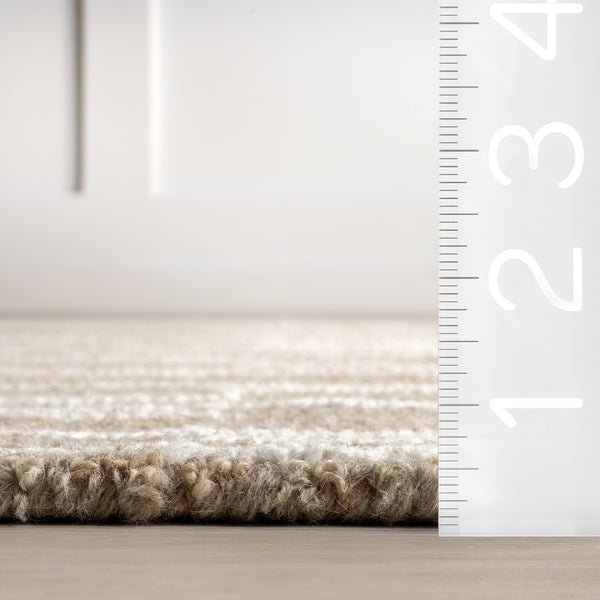 Nuloom Tavianna Contemporary Striped Area Rug Beige