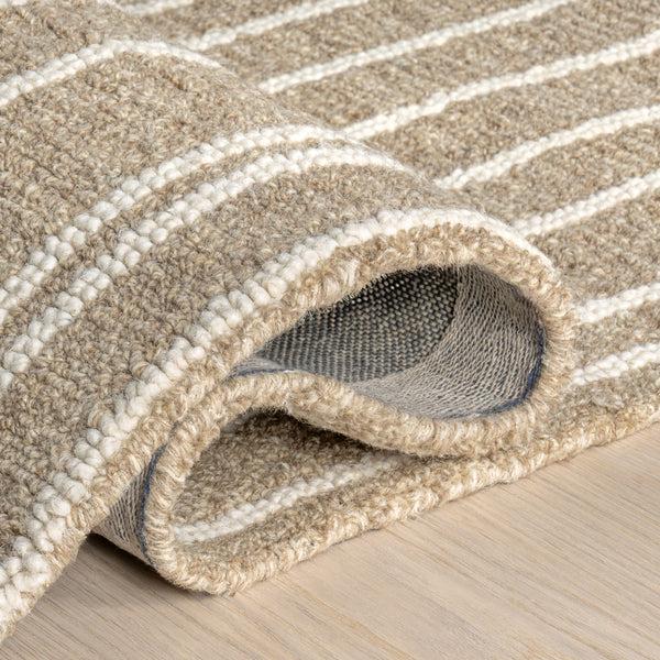 Nuloom Tavianna Contemporary Striped Area Rug Beige