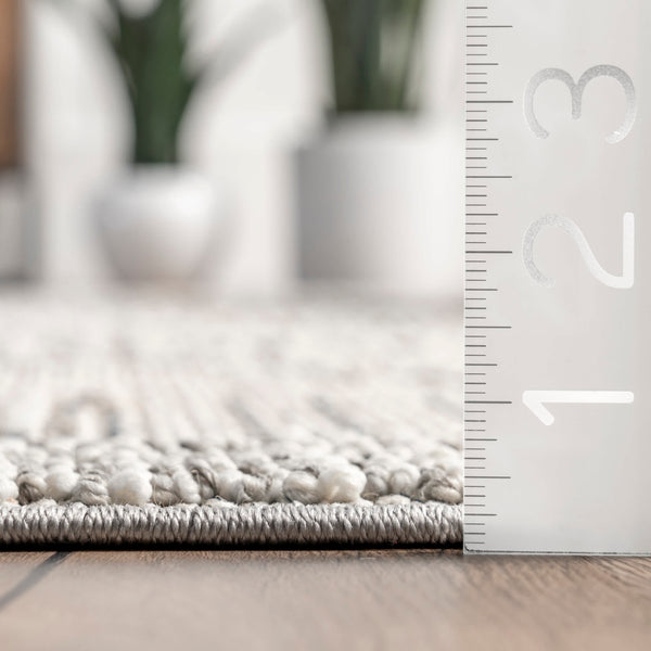 Nuloom Teagan Textured Abstract Area Rug Light Grey