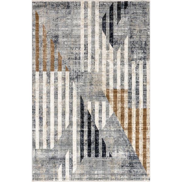 nuloom Terina Transitional Striped Fringe Area Rug Blue
