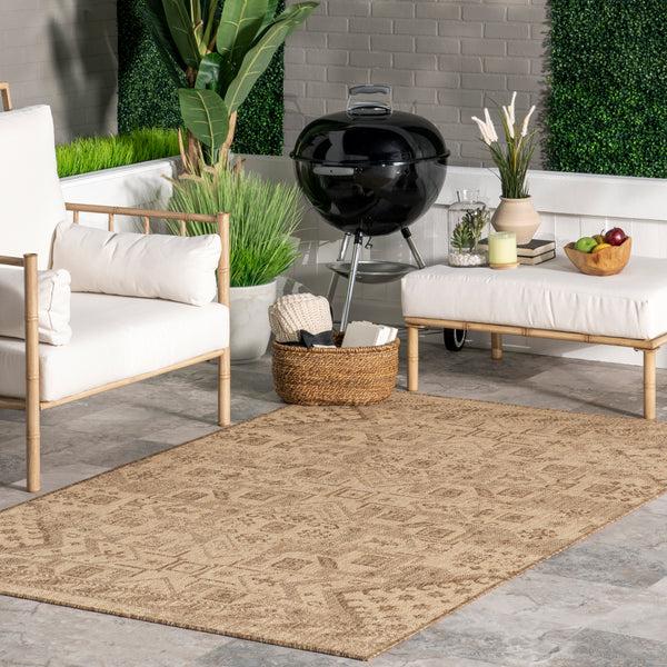 Nuloom Toyah Southwestern Indoor/Outdoor Area Rug Beige
