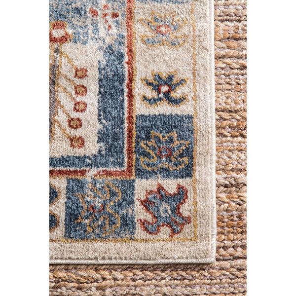 Nuloom Transitional Chivonne Medallion Area Rug Blue