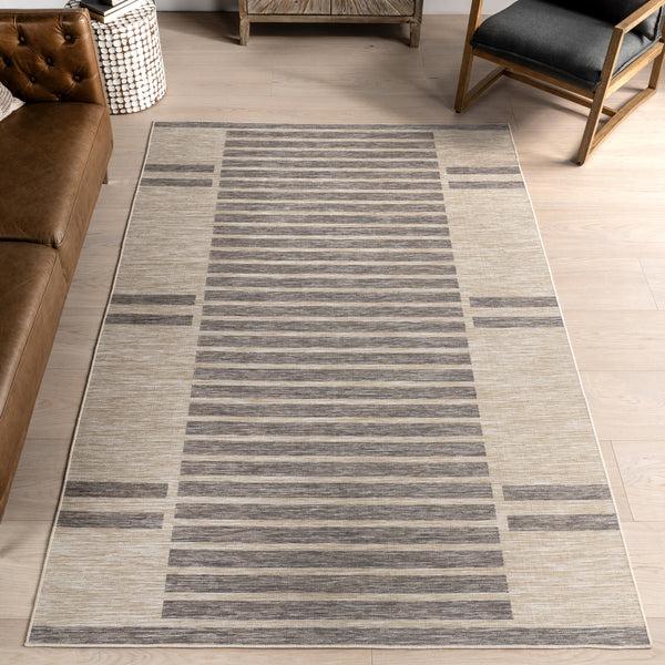 Nuloom Treasure Geometric Indoor/Outdoor Area Rug Light Grey